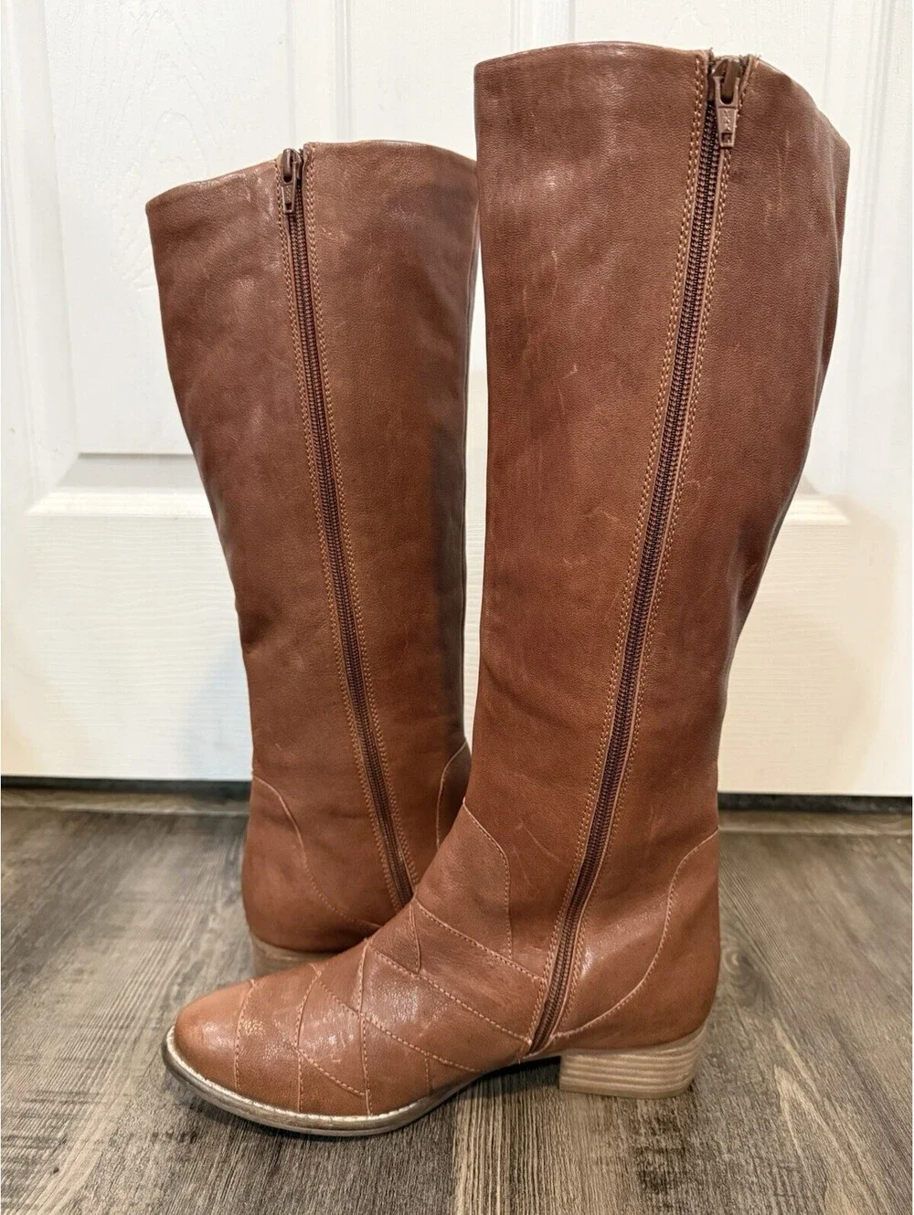 Seychelles Rally Tall Leather Brown Boot Size 7.5 Women's NWOB